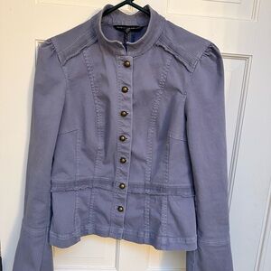 White House Black Market Lavender Utility Jacket